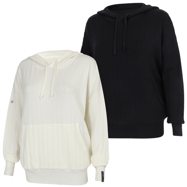 Womens Sweater Knit Hoodie